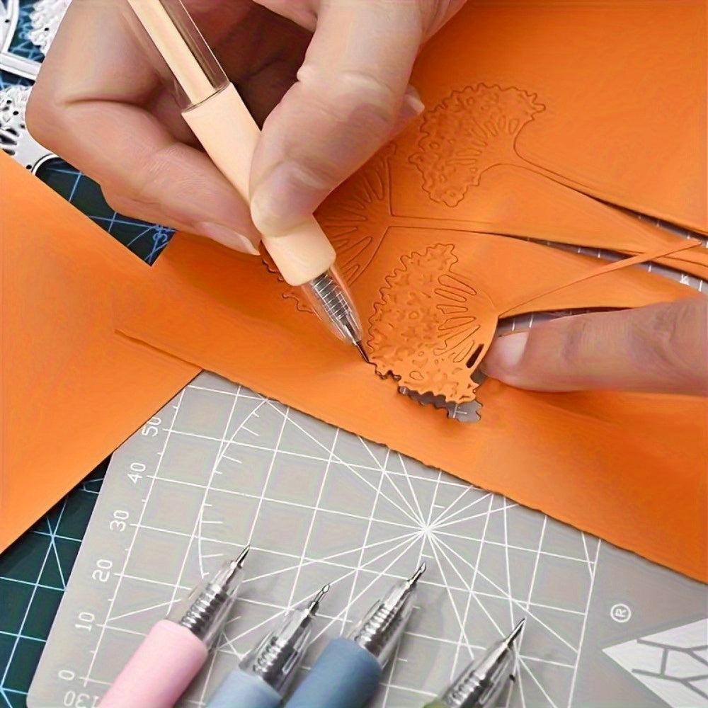 3-Pack Multifunctional Knife Pen Art Uses Knife Paper Cutting Tool Crafts Tools Fine Paper Cutting Pen